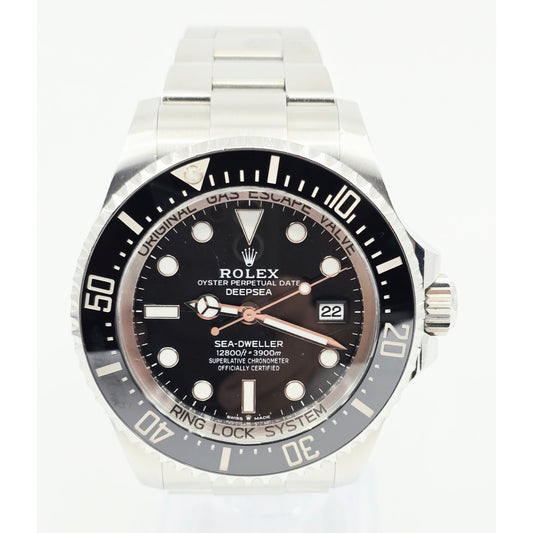 Rolex Sea Dweller Deepsea 44mm Black Dial Stainless Steel Automatic Watch 136660