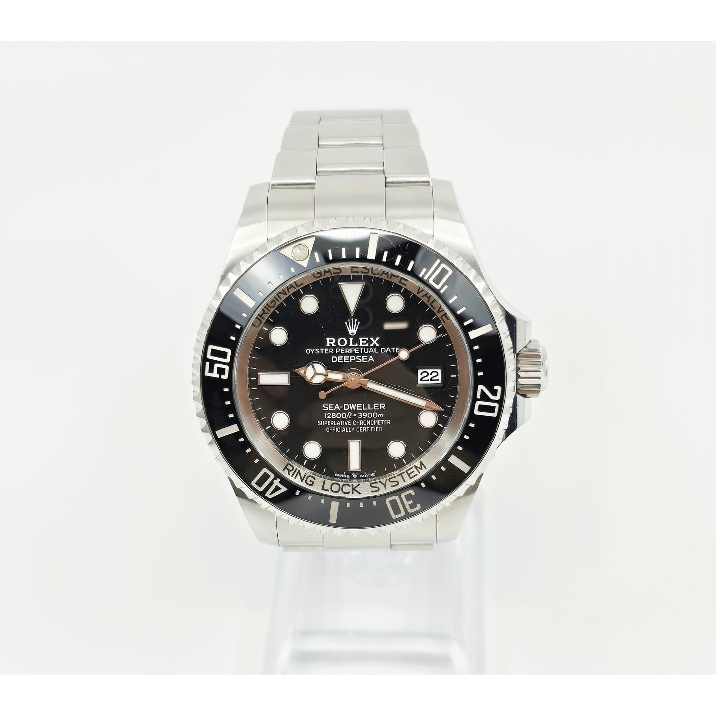 Rolex Sea Dweller Deepsea 44mm Black Dial Stainless Steel Automatic Watch 136660