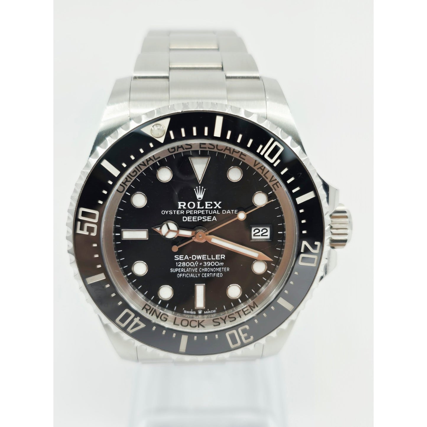 Rolex Sea Dweller Deepsea 44mm Black Dial Stainless Steel Automatic Watch 136660