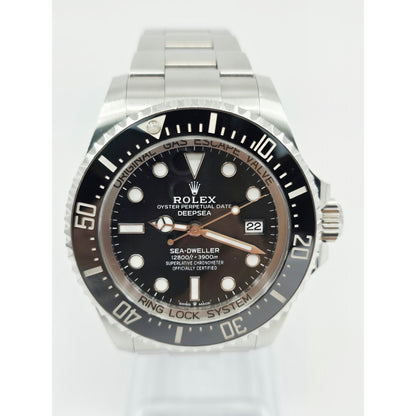 Rolex Sea Dweller Deepsea 44mm Black Dial Stainless Steel Automatic Watch 136660