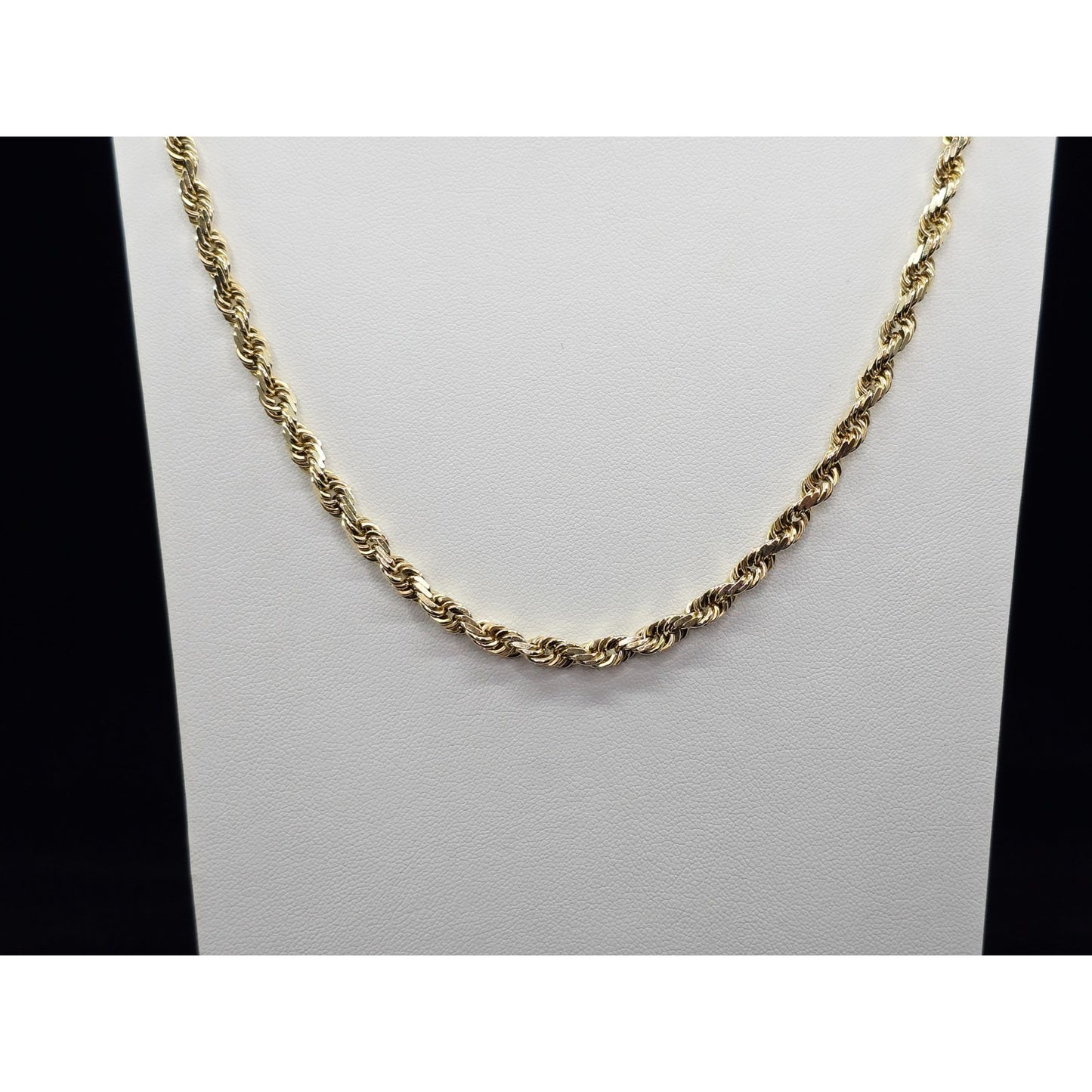 14K Yellow Gold Rope Chain Necklace