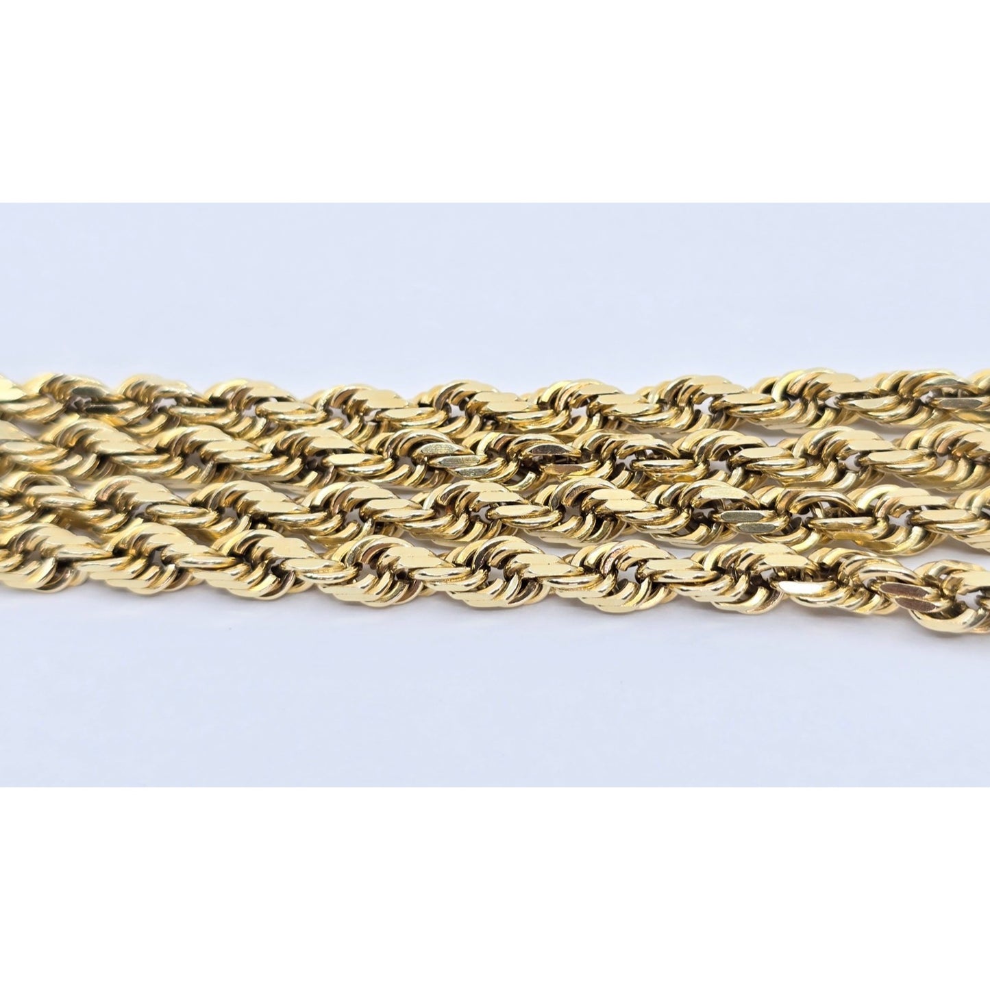 14K Yellow Gold Rope Chain Necklace