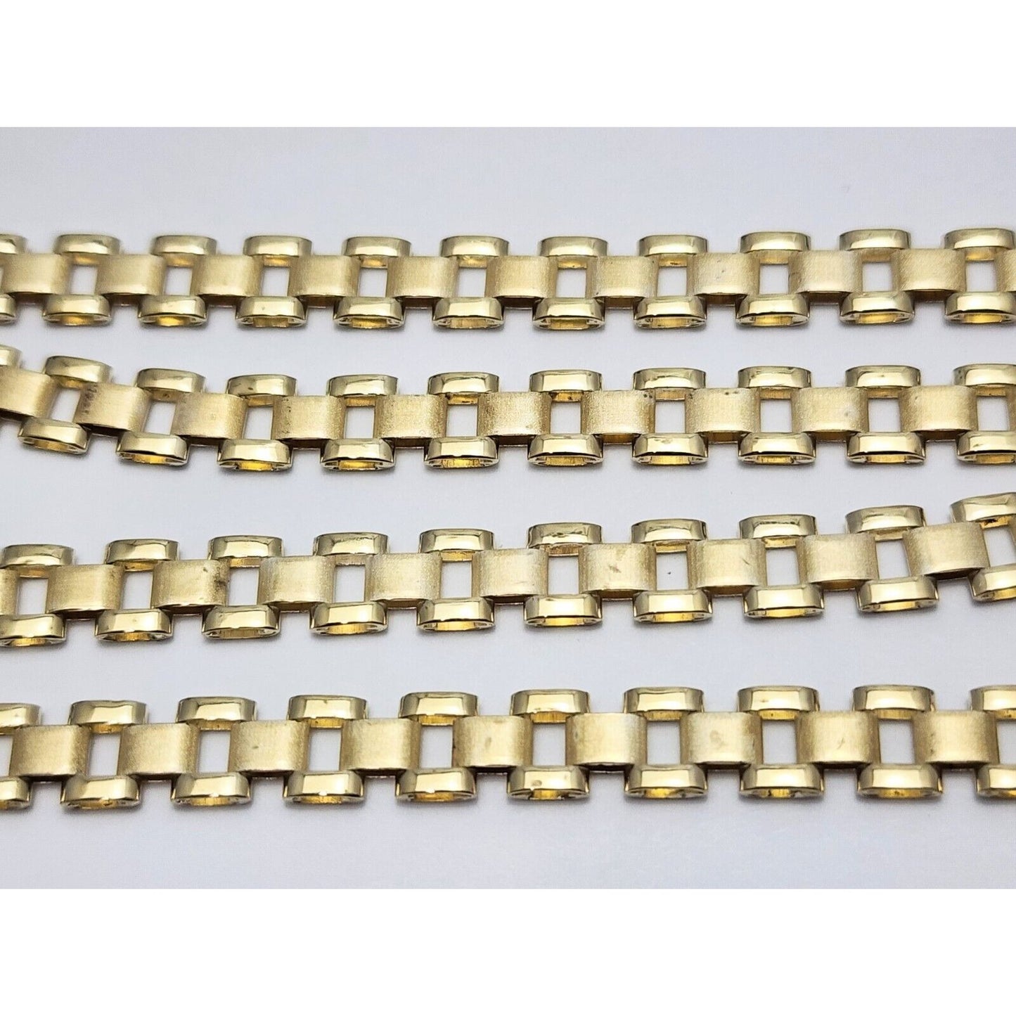 10K Yellow Gold Rolex Link Chain Necklace