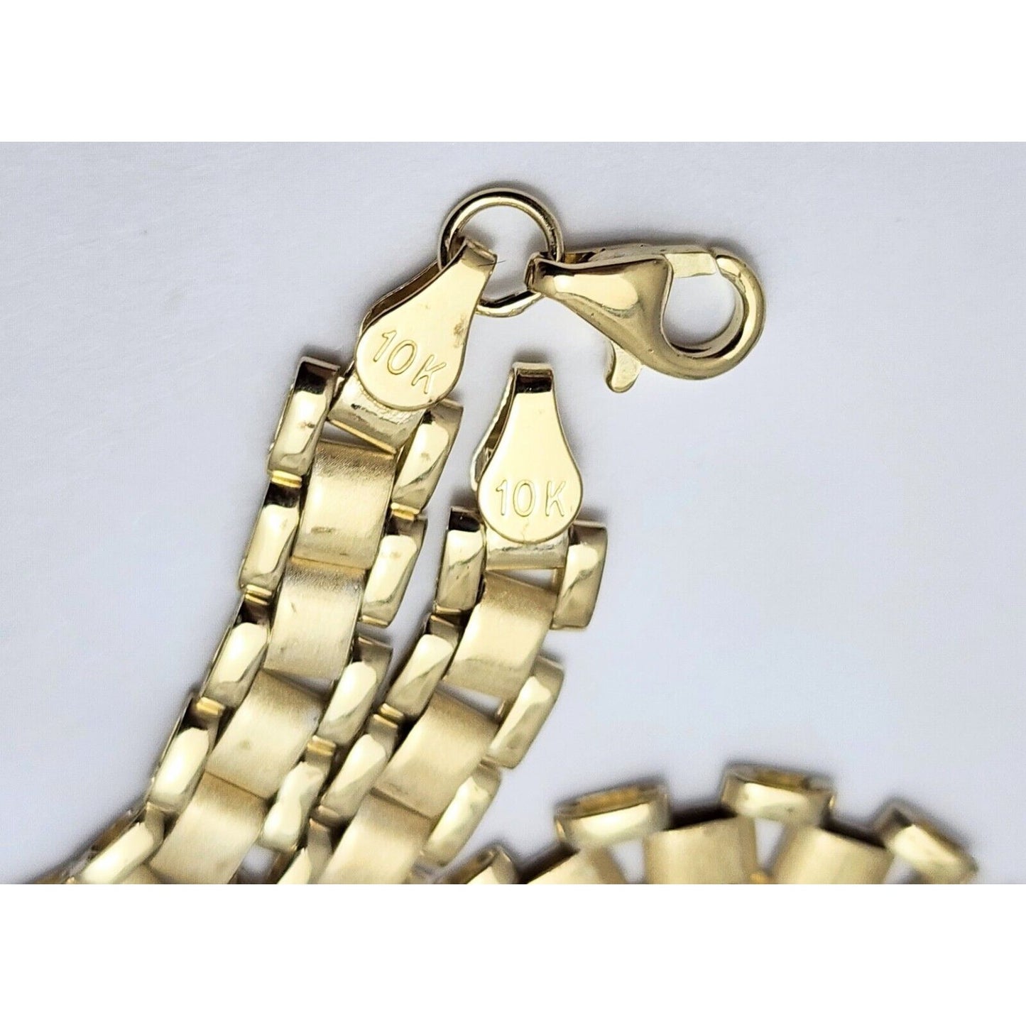 10K Yellow Gold Rolex Link Chain Necklace