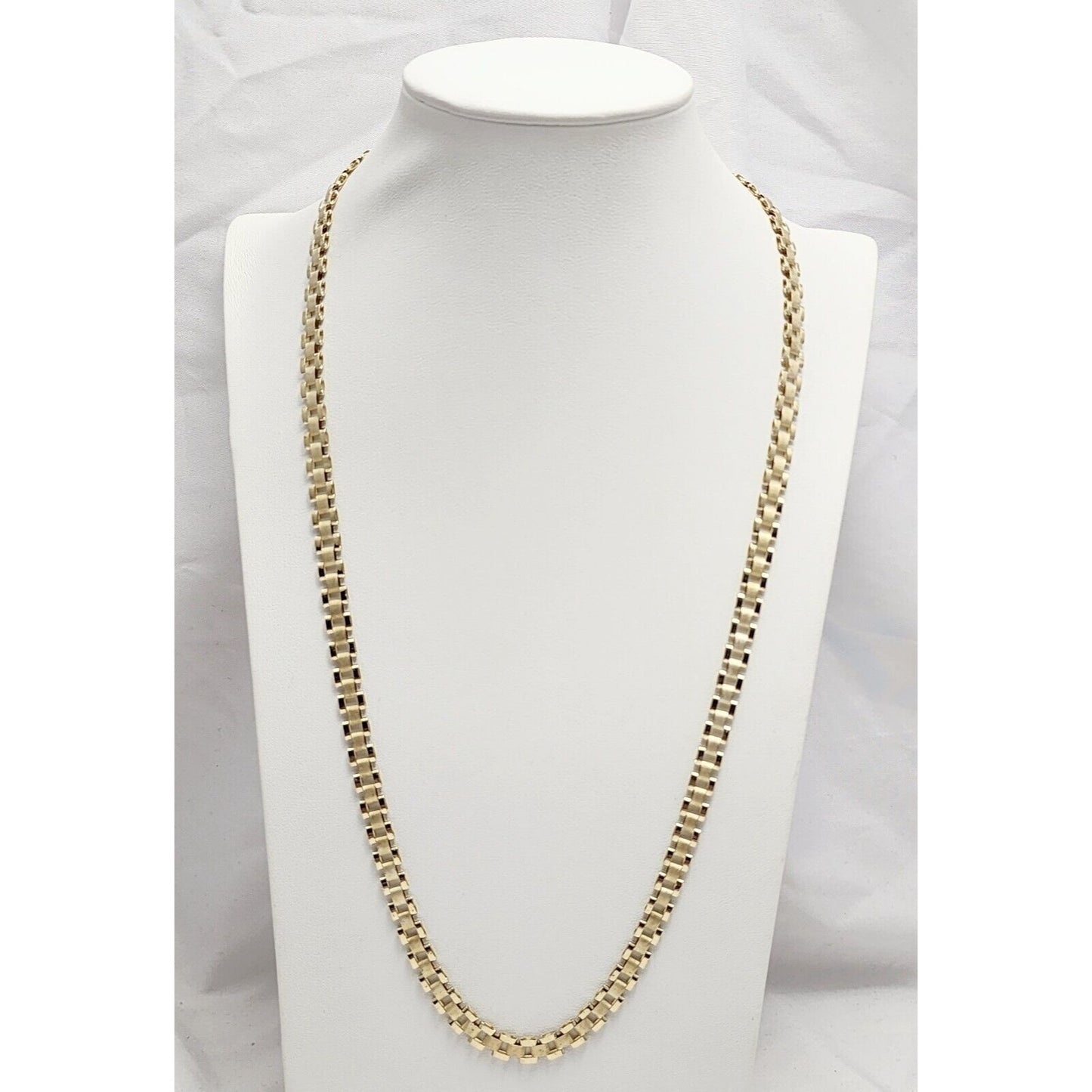 10K Yellow Gold Rolex Link Chain Necklace