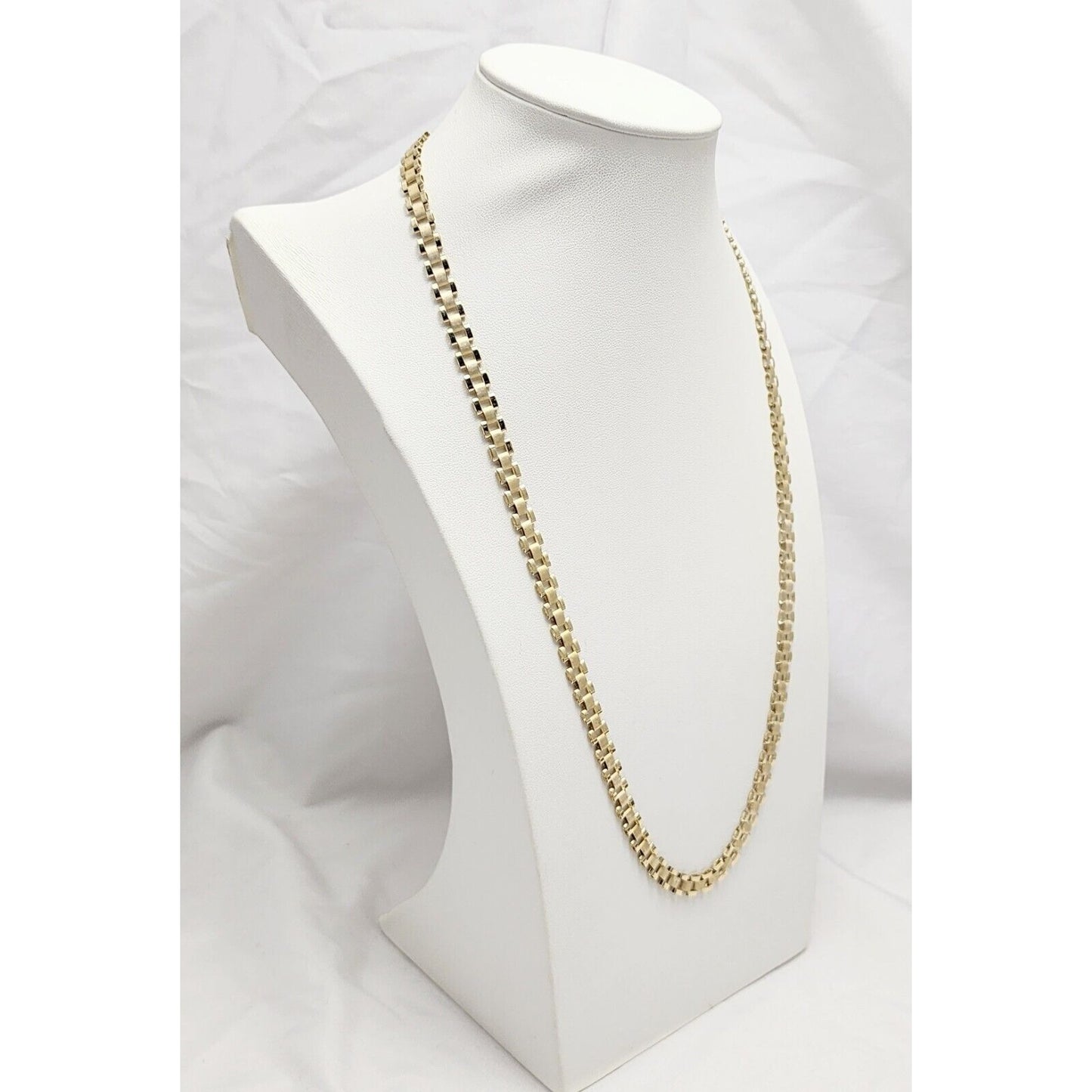 10K Yellow Gold Rolex Link Chain Necklace