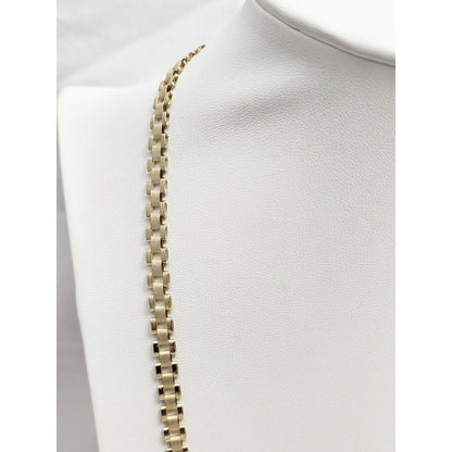 10K Yellow Gold Rolex Link Chain Necklace