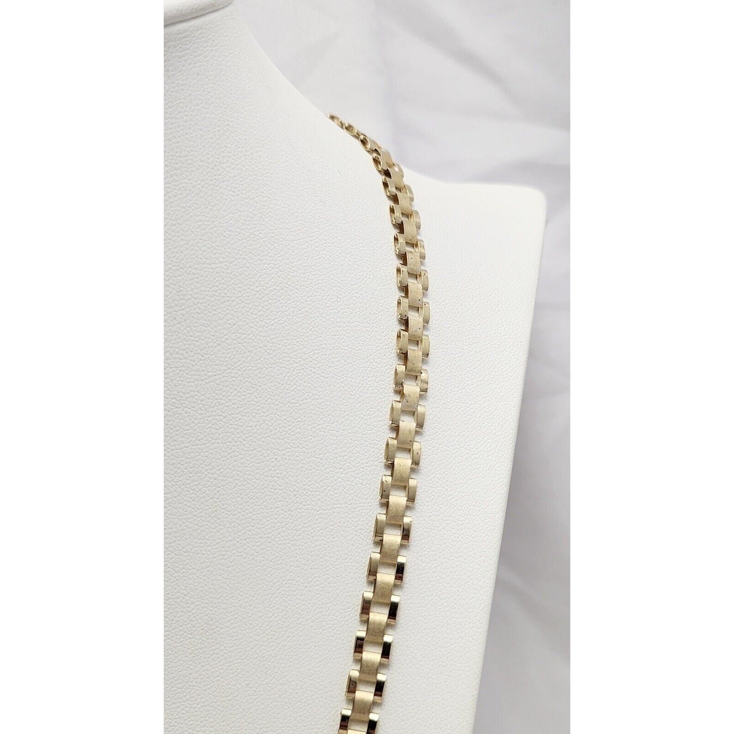 10K Yellow Gold Rolex Link Chain Necklace