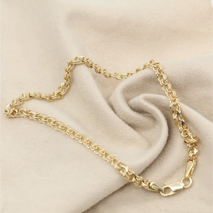 14K Yellow Gold Bismark Link Bracelet