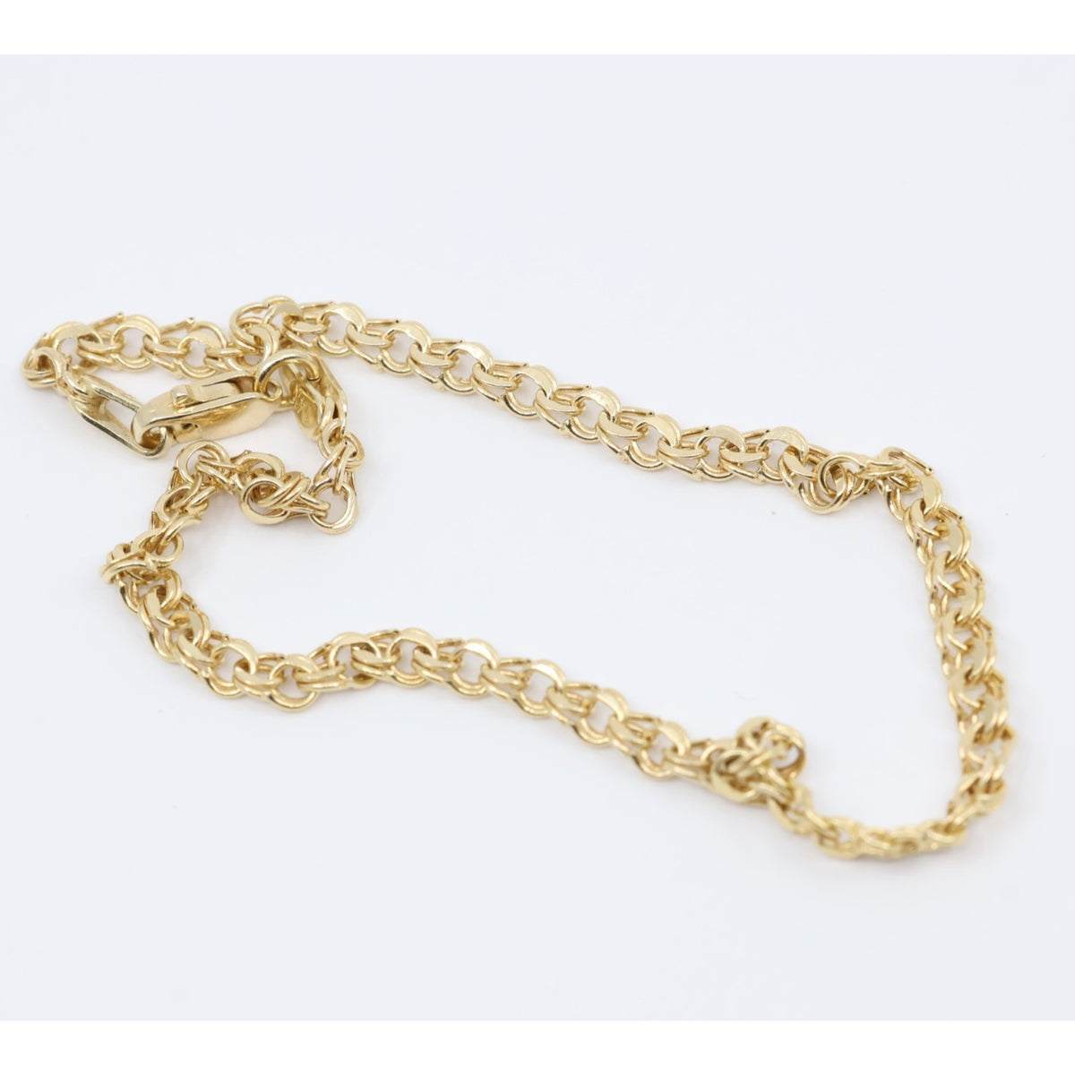 14K Yellow Gold Bismark Link Bracelet