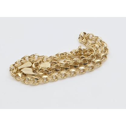 14K Yellow Gold Bismark Link Bracelet