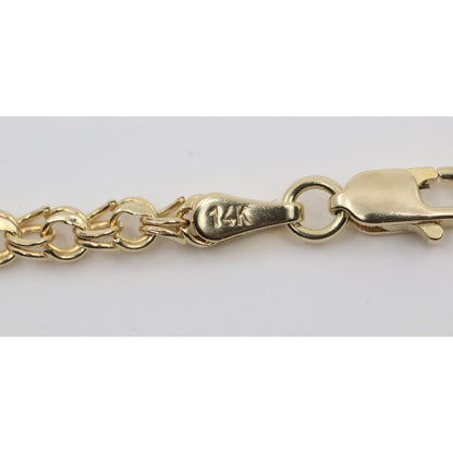 14K Yellow Gold Bismark Link Bracelet