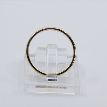 Thin 14K Yellow Gold Polished Wedding Band Ring