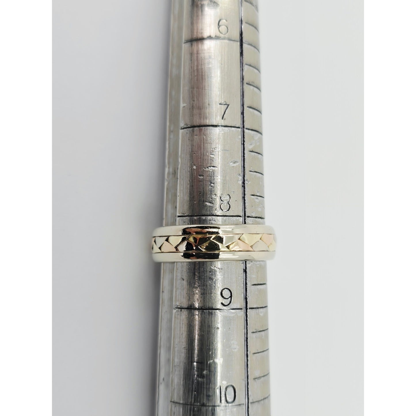 14K Tri Tone Gold Braided Wedding Band Ring