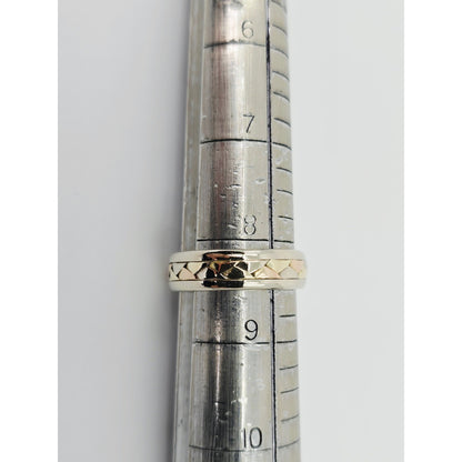 14K Tri Tone Gold Braided Wedding Band Ring
