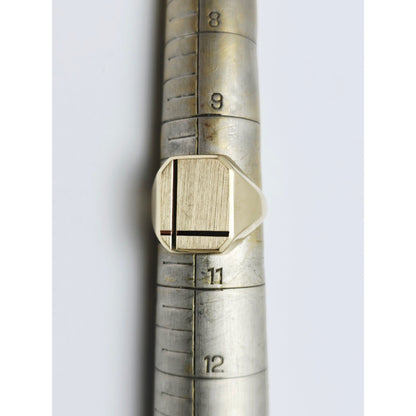 14K Yellow Gold Statement Signet Ring