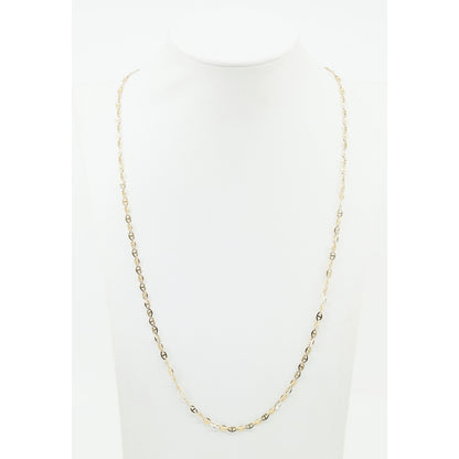 10K Yellow Gold Mariner Anchor Link Chain Necklace