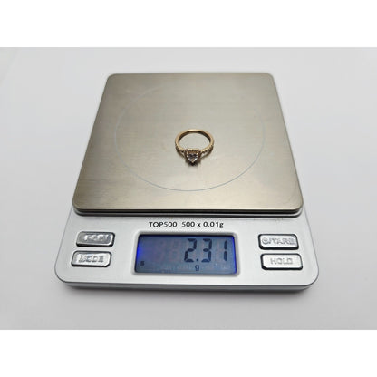 Pandora Timeless CZ Elevated Heart 14K Yellow Gold Ring