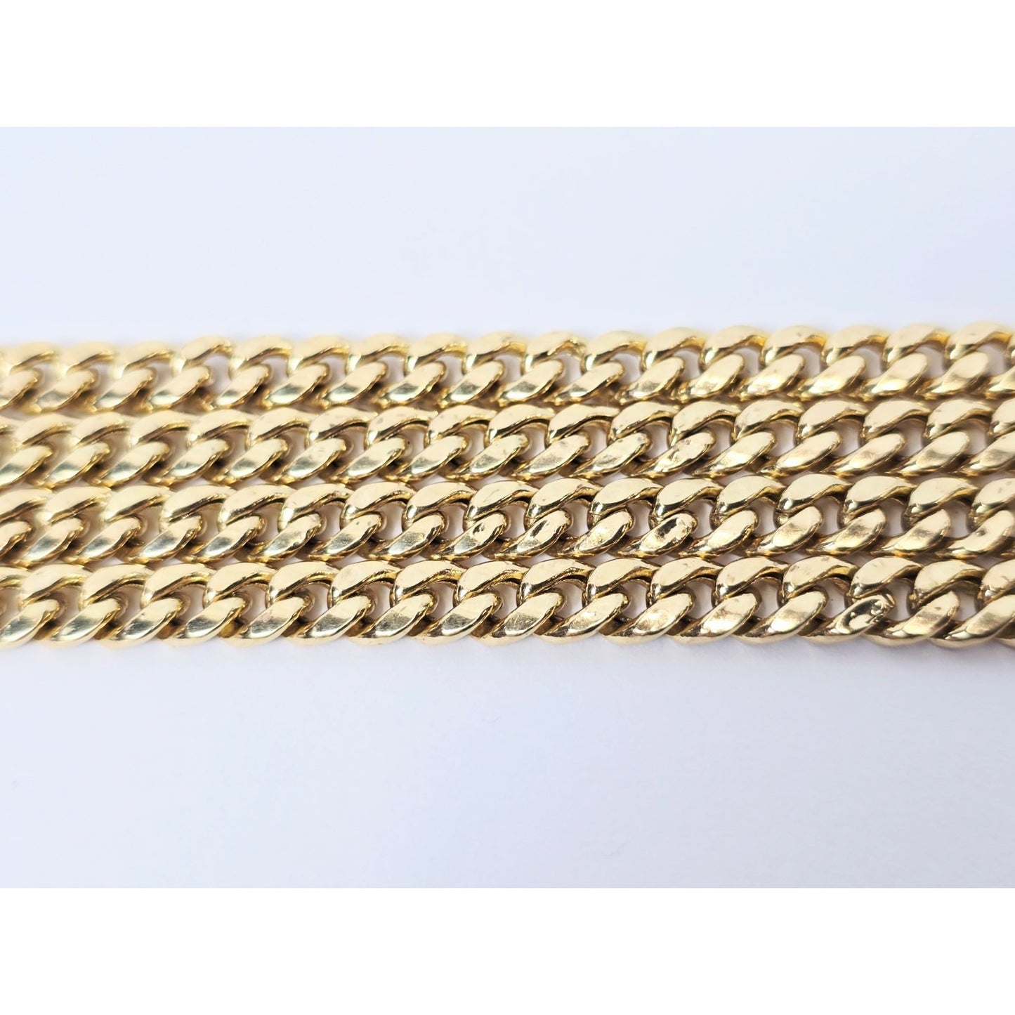 14K Yellow Gold Cuban Link Chain Necklace
