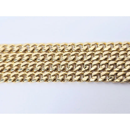 14K Yellow Gold Cuban Link Chain Necklace