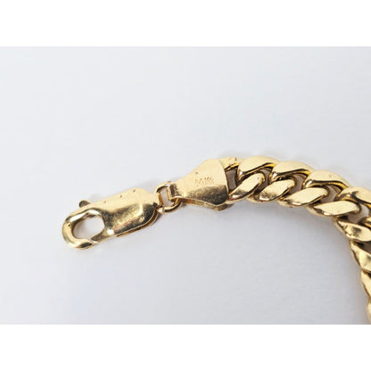 14K Yellow Gold Cuban Link Chain Necklace