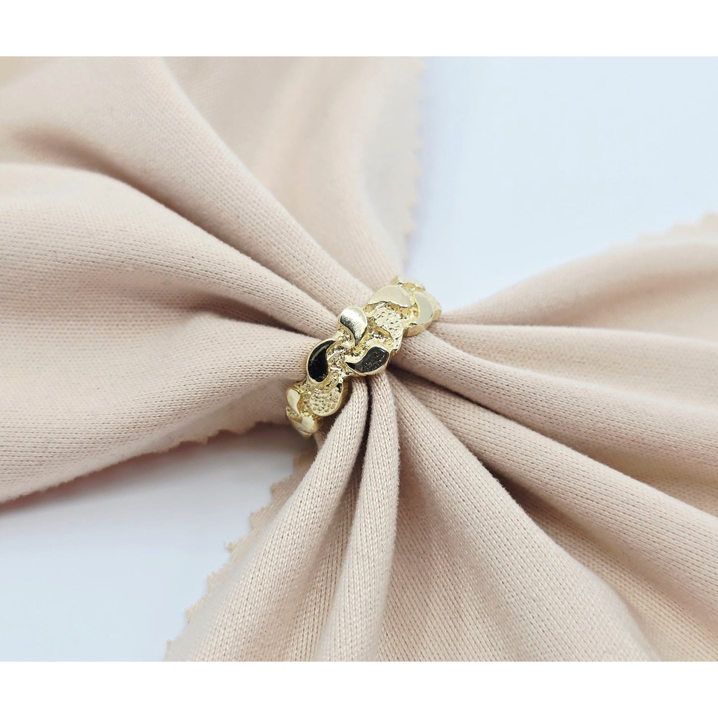 10K Yellow Gold Nugget Ring