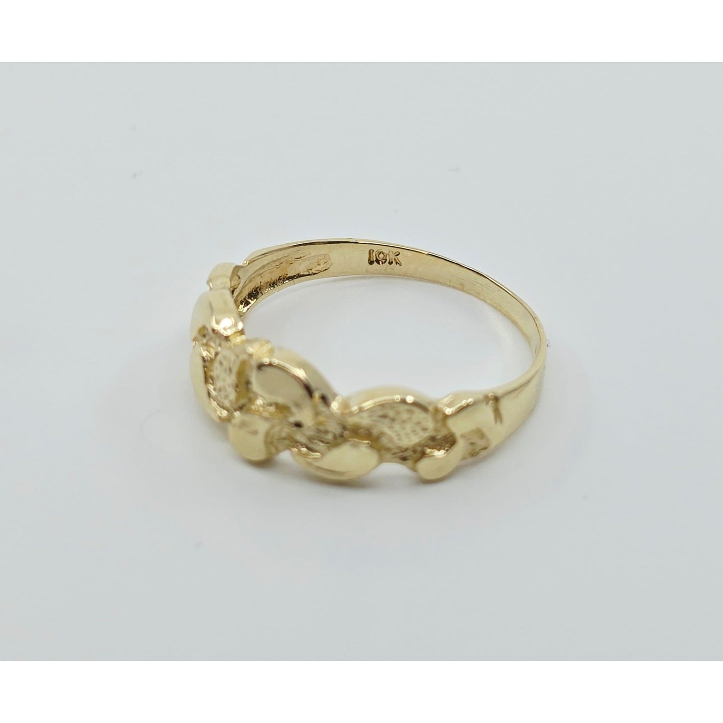 10K Yellow Gold Nugget Ring