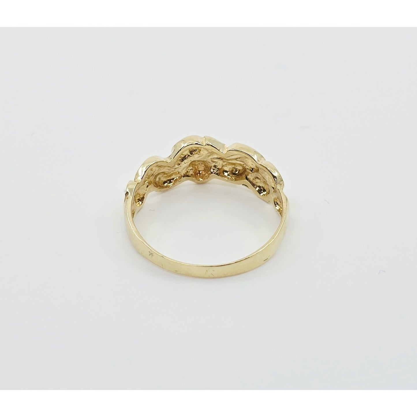 10K Yellow Gold Nugget Ring