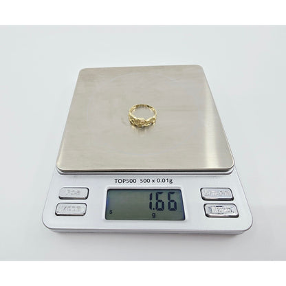 10K Yellow Gold Nugget Ring