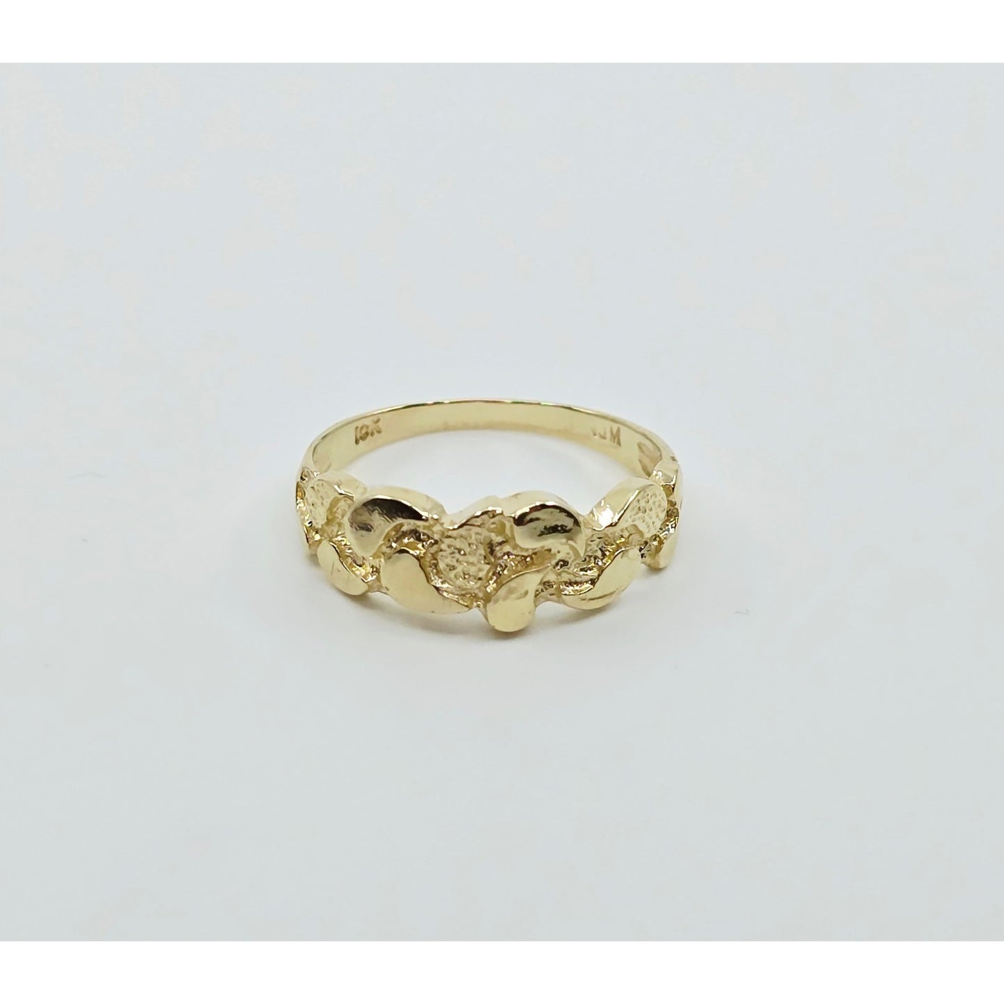 10K Yellow Gold Nugget Ring