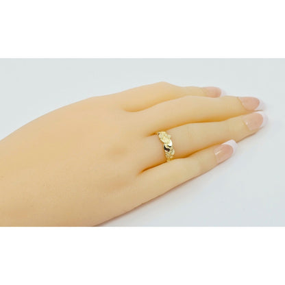 10K Yellow Gold Nugget Ring