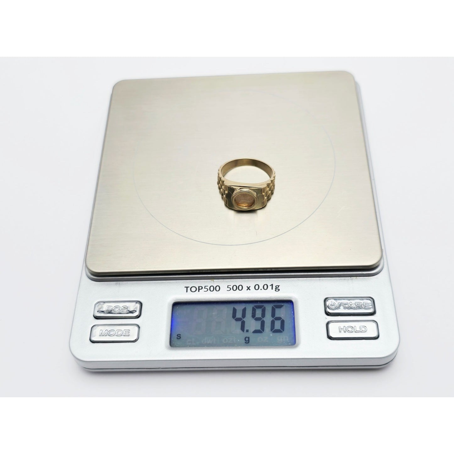 14K Yellow Gold Zodiac Horoscope Taurus Rolex Ring