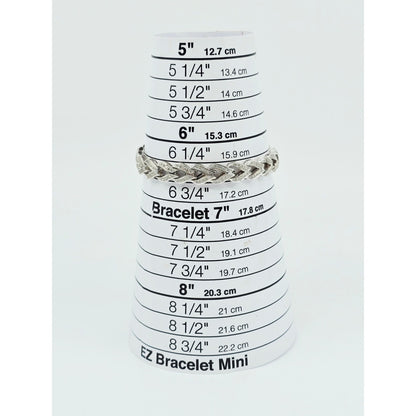 14K White Gold Diamond Tennis Link Bracelet