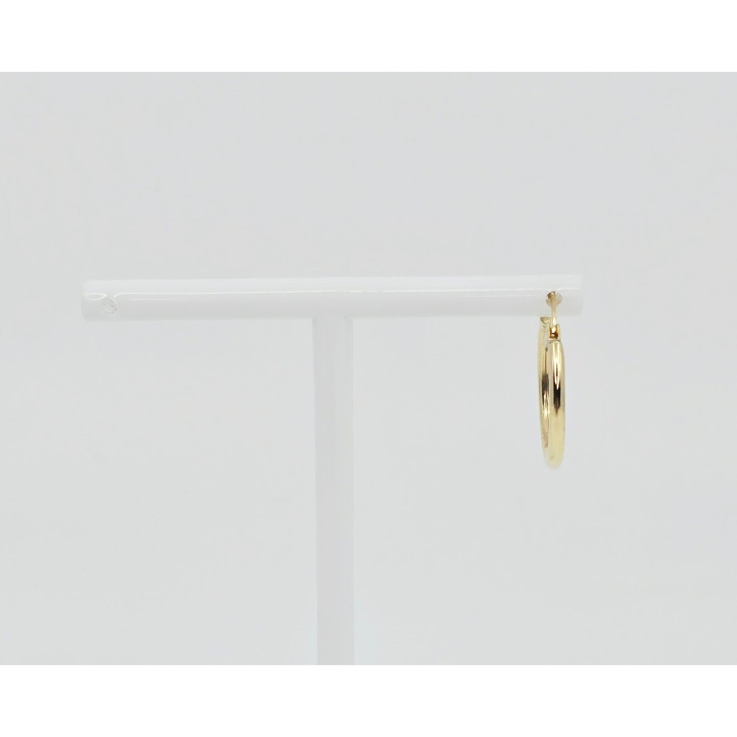 Single 14K Yellow Gold Clip on Hinge Hoop Earring