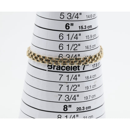 14K Yellow Gold Rolex Link Chain Bracelet