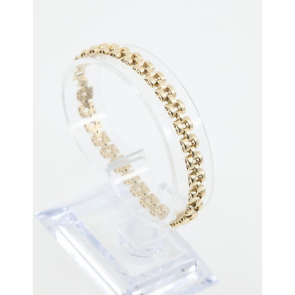 14K Yellow Gold Rolex Link Chain Bracelet