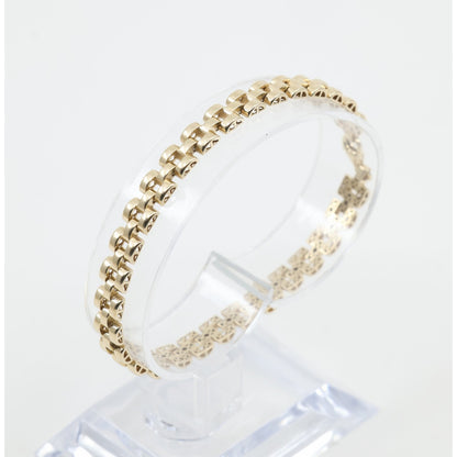 14K Yellow Gold Rolex Link Chain Bracelet