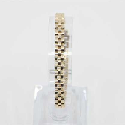 14K Yellow Gold Rolex Link Chain Bracelet
