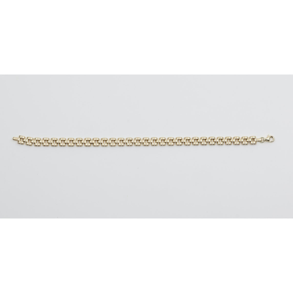 14K Yellow Gold Rolex Link Chain Bracelet