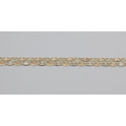14K Yellow Gold Valentino Link Chain Necklace