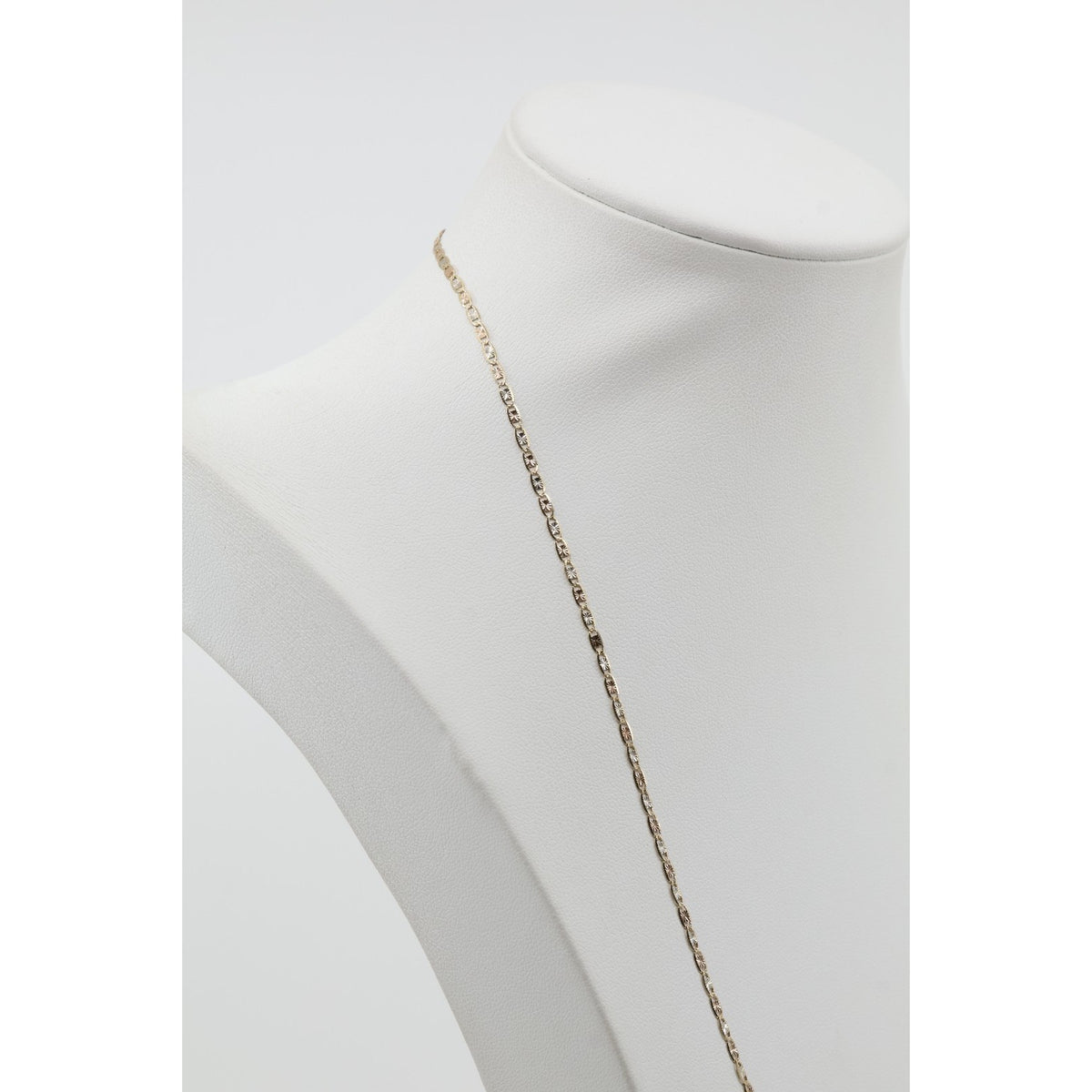14K Yellow Gold Valentino Link Chain Necklace