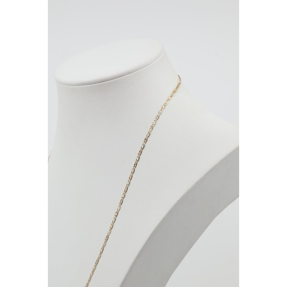 14K Yellow Gold Valentino Link Chain Necklace
