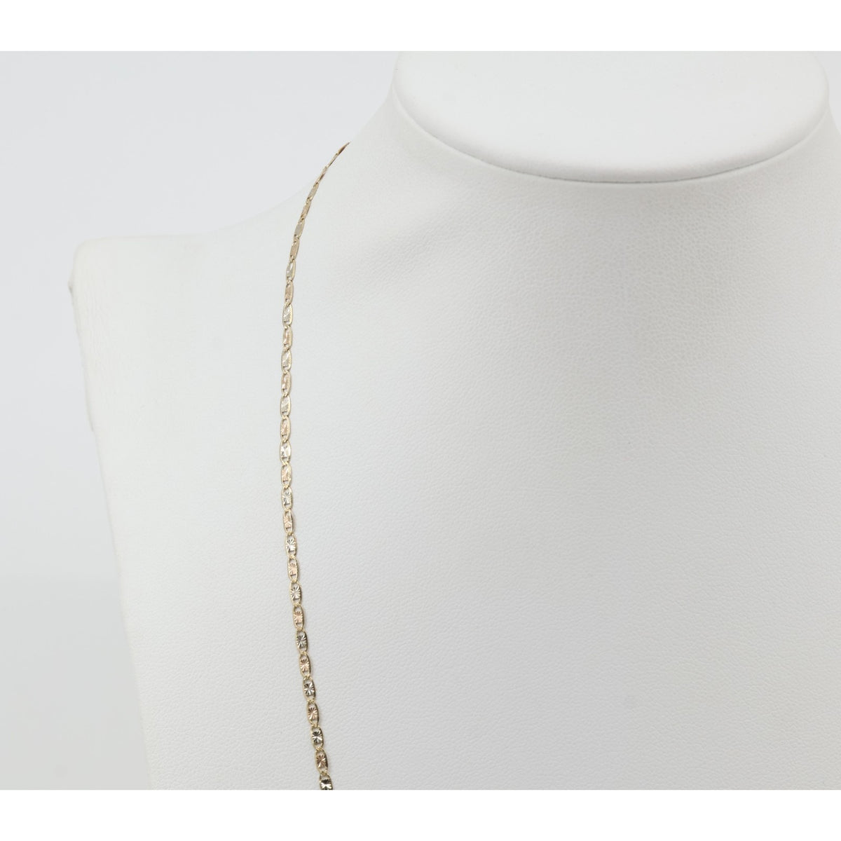 14K Yellow Gold Valentino Link Chain Necklace