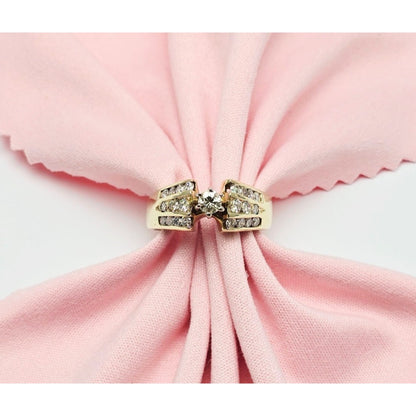 14K Yellow Gold Diamond Engagement Ring