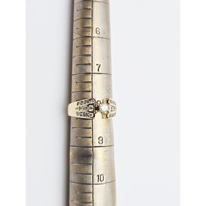 14K Yellow Gold Diamond Engagement Ring