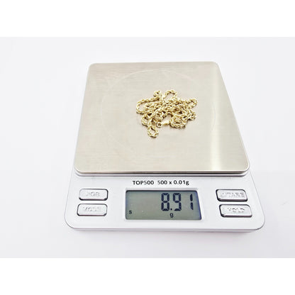 14K Yellow Gold Rope Chain Necklace
