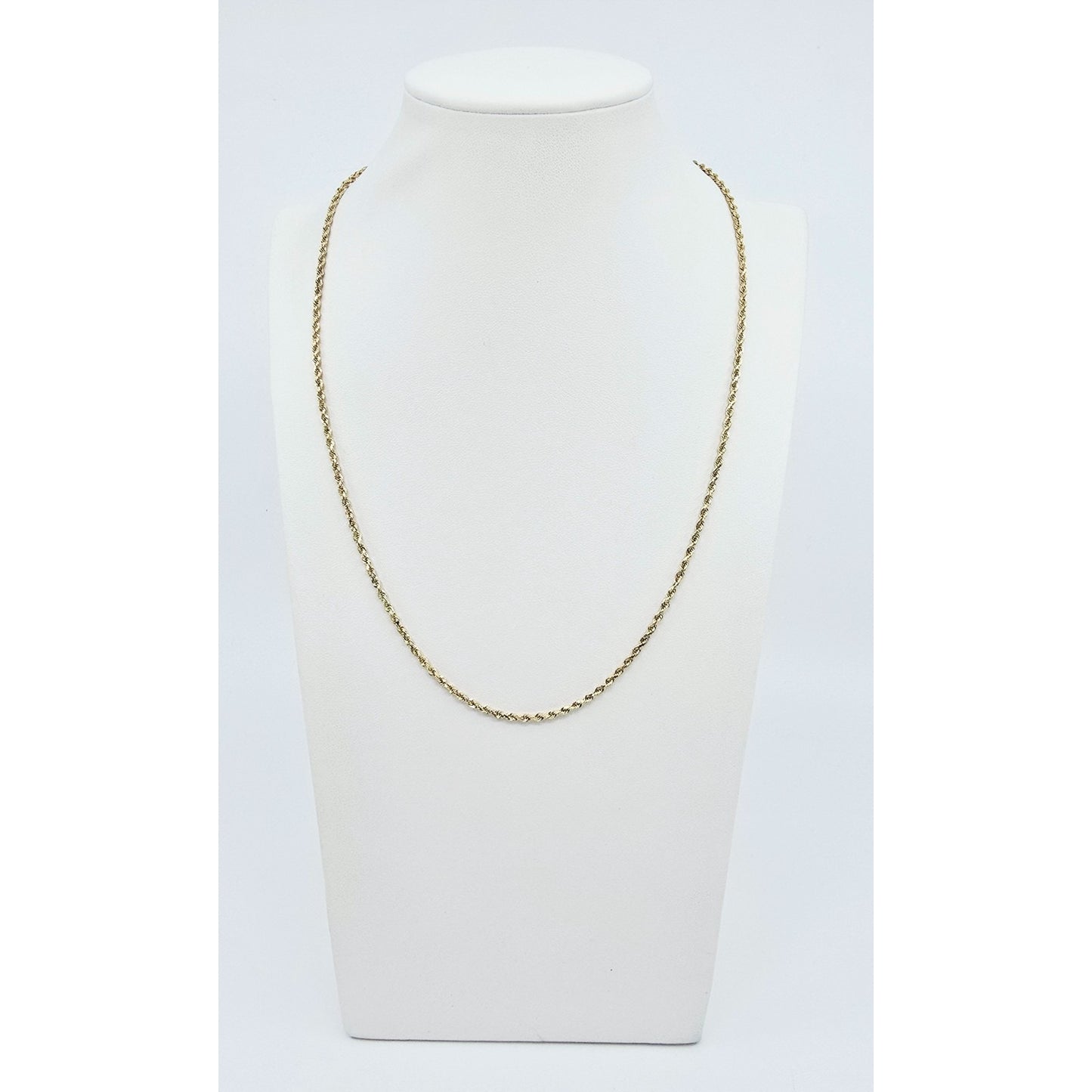 14K Yellow Gold Rope Chain Necklace