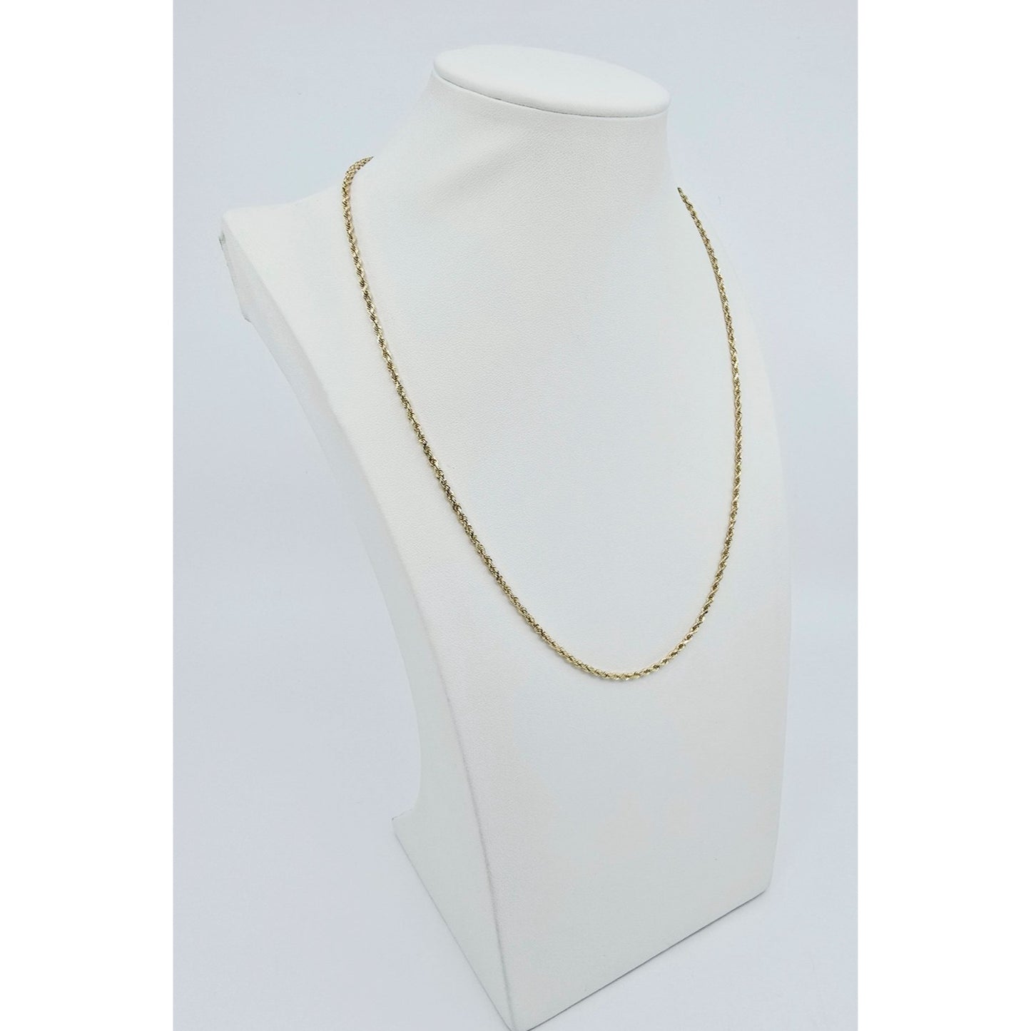 14K Yellow Gold Rope Chain Necklace