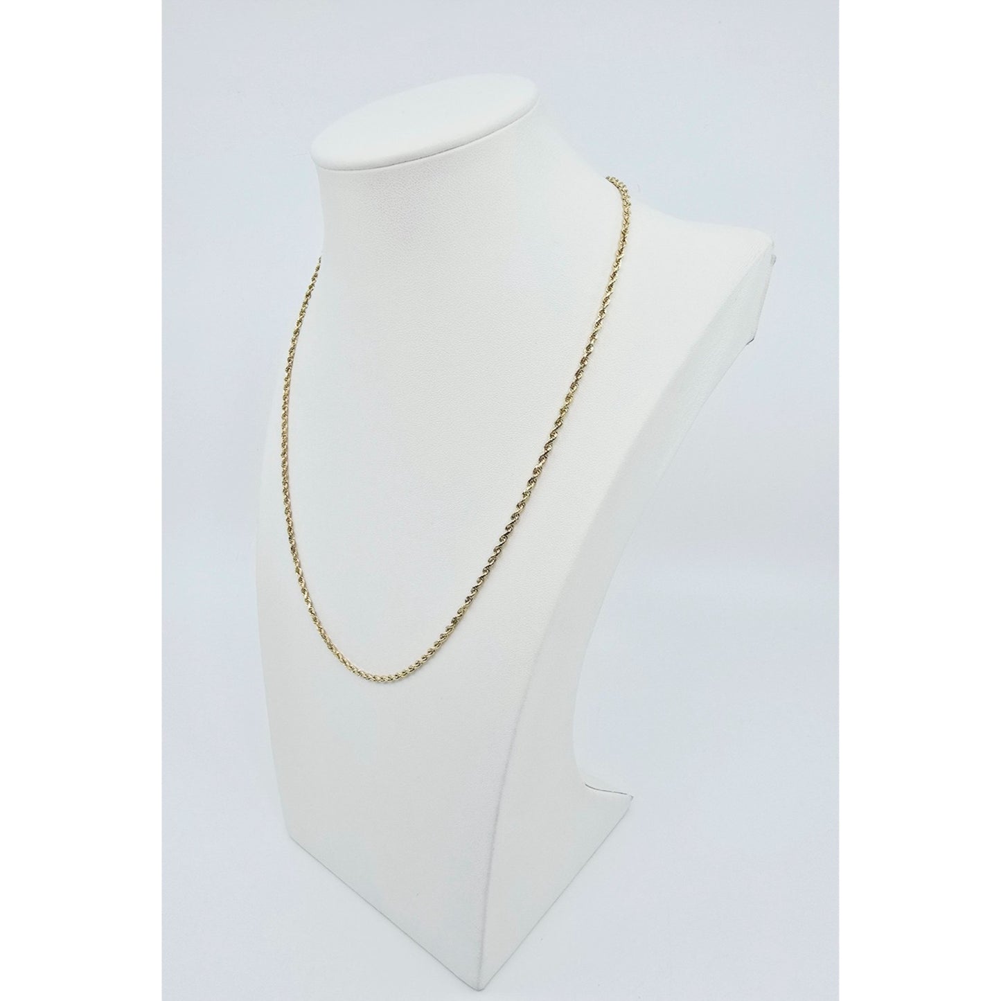 14K Yellow Gold Rope Chain Necklace