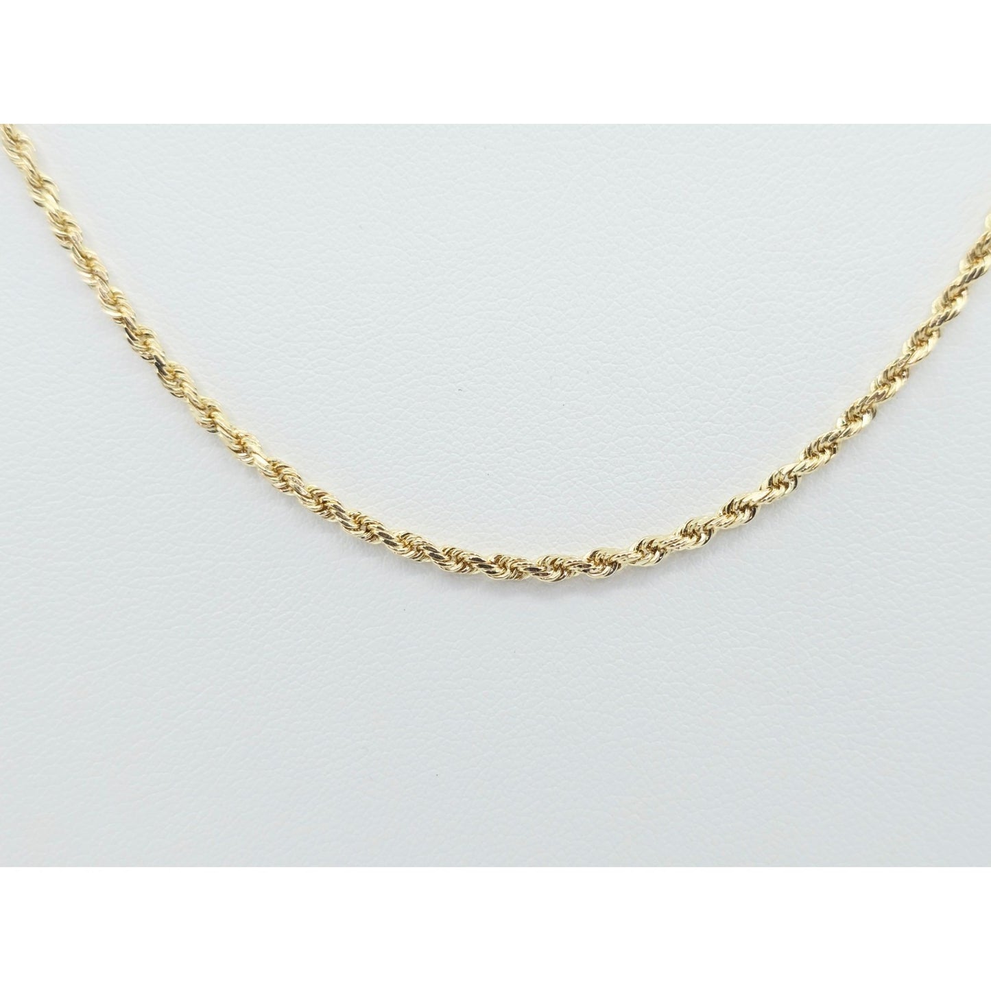14K Yellow Gold Rope Chain Necklace